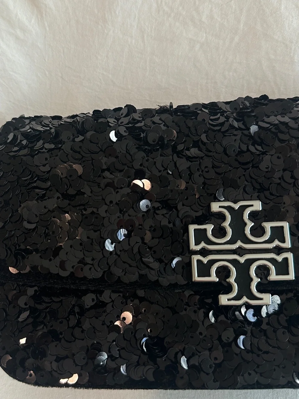 Tory Burch Sequin Black Bag